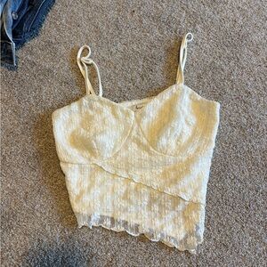 White tank top with flowers